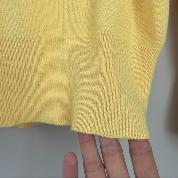 Vintage Steeplechase V-Neck Sweater Men's Size M Yellow Medium - Picture 5 of 8